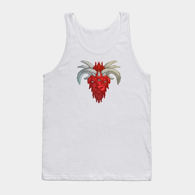 Red Demonic Argali Tank Top by goretb